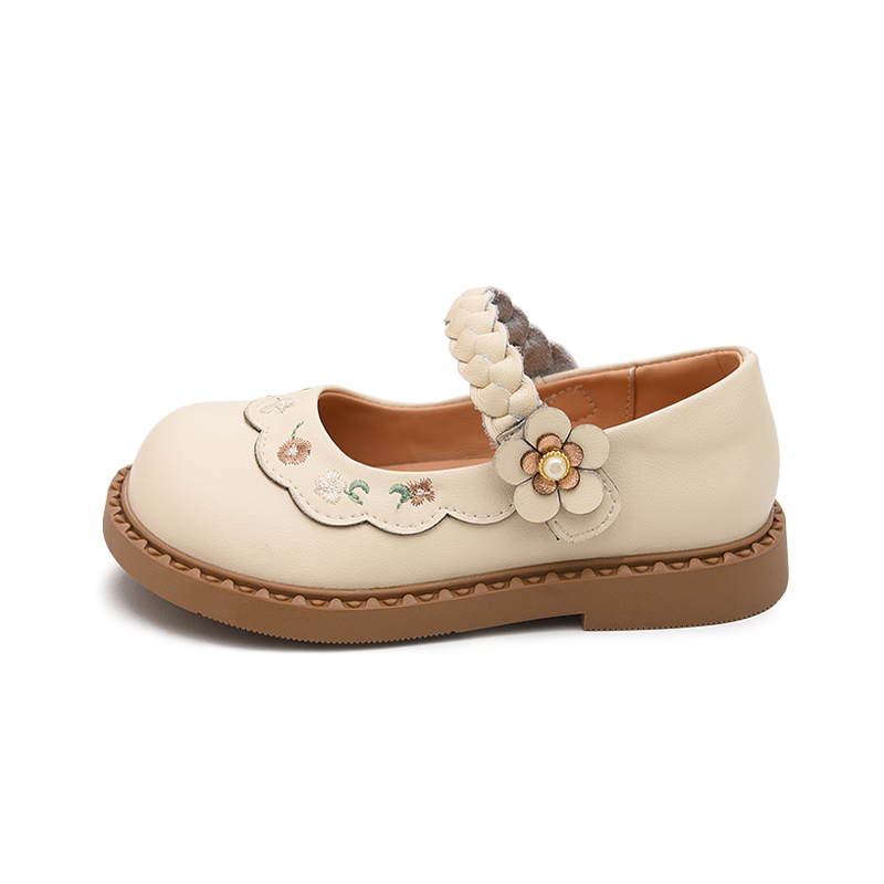 Детские кожаные туфли с нескользящей подошвой и защитой от ударов Budding, бежевый
Детские кожаные туфли с нескользящей подошвой и защитой от ударов Budding, бежевый