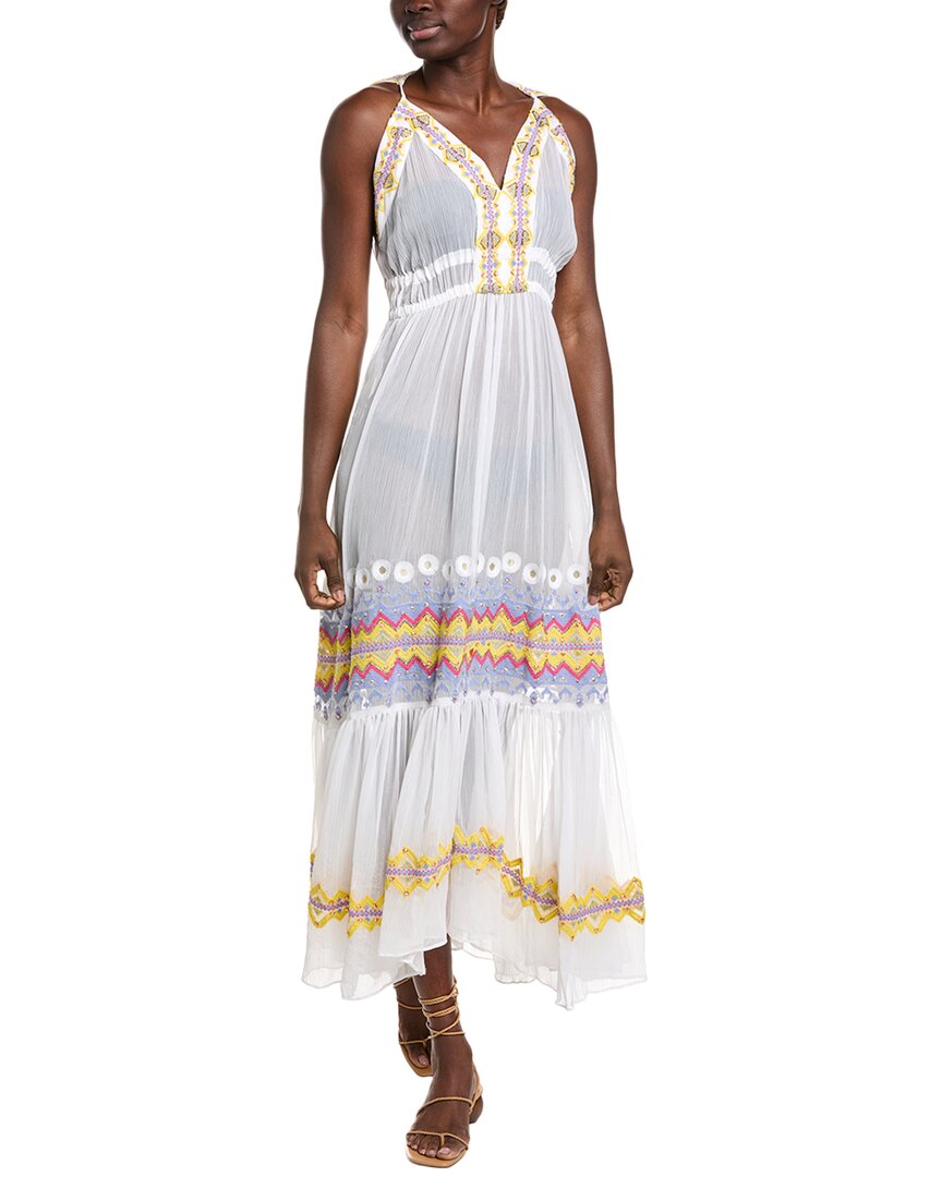 Платье макси Ramy Brook Sienna, белый 
Платье макси Ramy Brook Sienna, белый