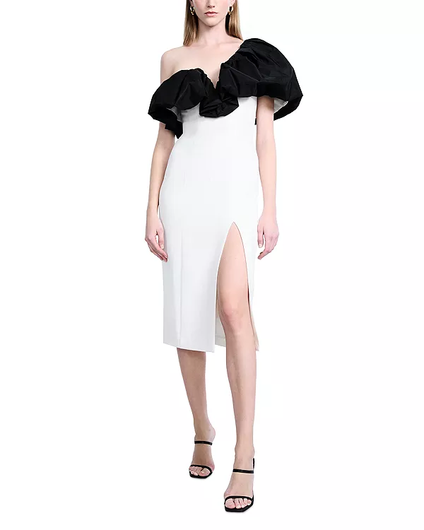 Платье-Трапеция длиной до колена Bcbgmaxazria, белый
Платье-Трапеция длиной до колена Bcbgmaxazria, белый