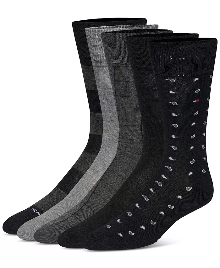 Мужские классические носки Crew, набор из 5 пар Tommy Hilfiger, черный
Мужские классические носки Crew, набор из 5 пар Tommy Hilfiger, черный