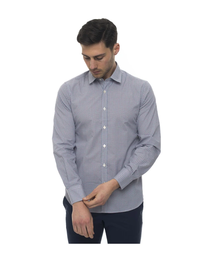 Рубашка приталенного кроя с геометрическим рисунком в стиле фэнтези Canali, синий
Рубашка приталенного кроя с геометрическим рисунком в стиле фэнтези Canali, синий