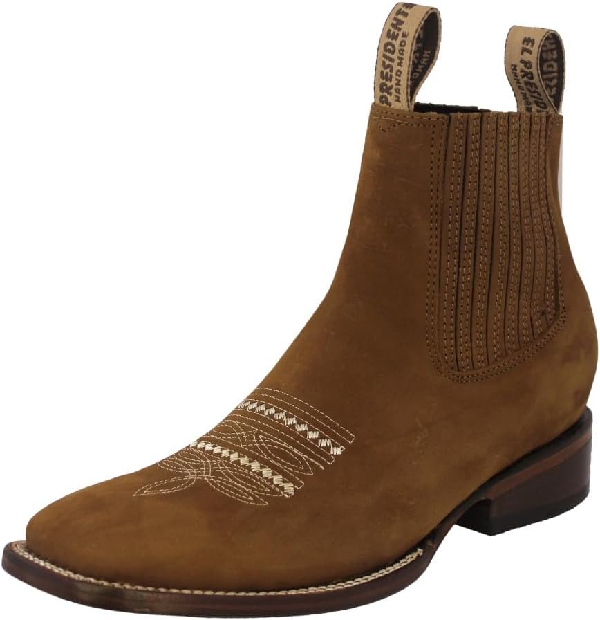 Ботинки-челси El Presidente Mens светло-коричневые из нубука, повседневная западная обувь, квадратный носок
Ботинки-челси El Presidente Mens светло-коричневые из нубука, повседневная западная обувь, квадратный носок