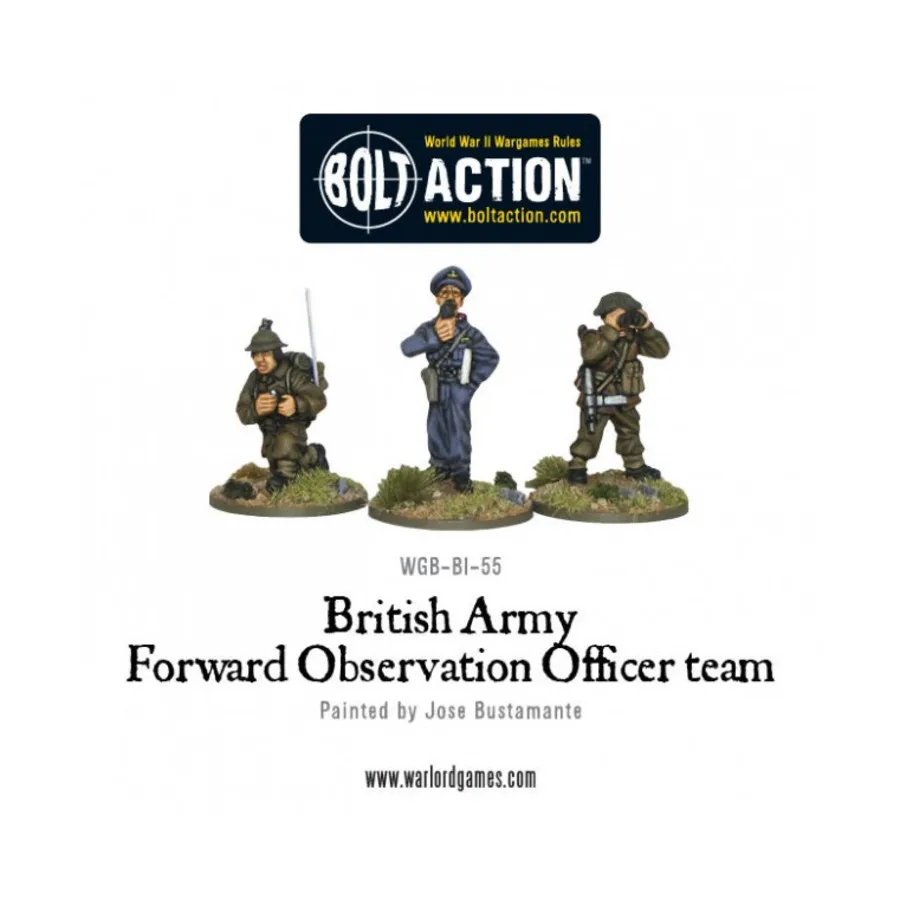 Передовая группа офицеров наблюдения, Bolt Action - British Army (28mm)
Передовая группа офицеров наблюдения, Bolt Action - British Army (28mm)