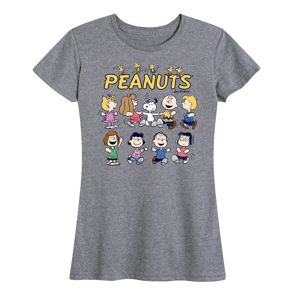 Женская футболка с рисунком Peanuts Friends Licensed Character, цвет Heather Gray
Женская футболка с рисунком Peanuts Friends Licensed Character, цвет Heather Gray