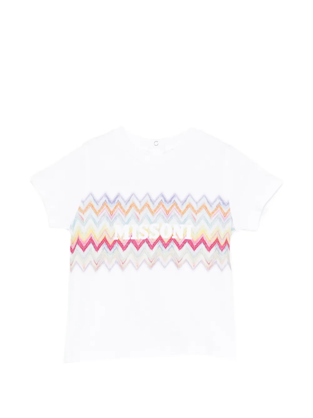 Футболка с зигзагообразным узором Missoni Kids, белый
Футболка с зигзагообразным узором Missoni Kids, белый