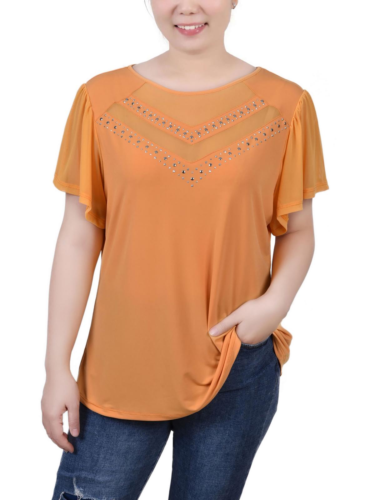 Женская блузка с заклепками и рукавами-крылышками Petites NY Collection, цвет golden glow
Женская блузка с заклепками и рукавами-крылышками Petites NY Collection, цвет golden glow