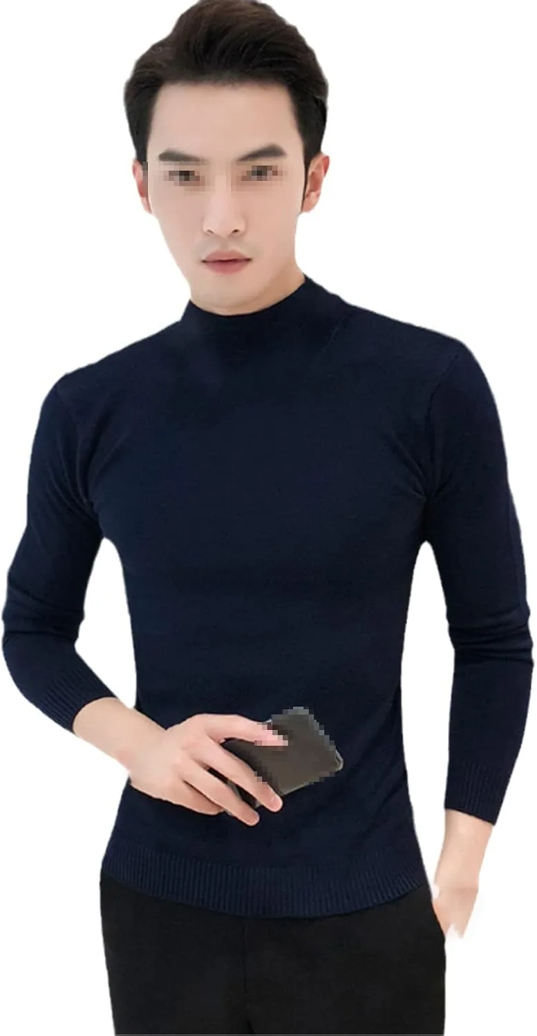 Мужской вязаный свитер с высоким воротом, Slim Fit HOURVNEI
Мужской вязаный свитер с высоким воротом, Slim Fit HOURVNEI