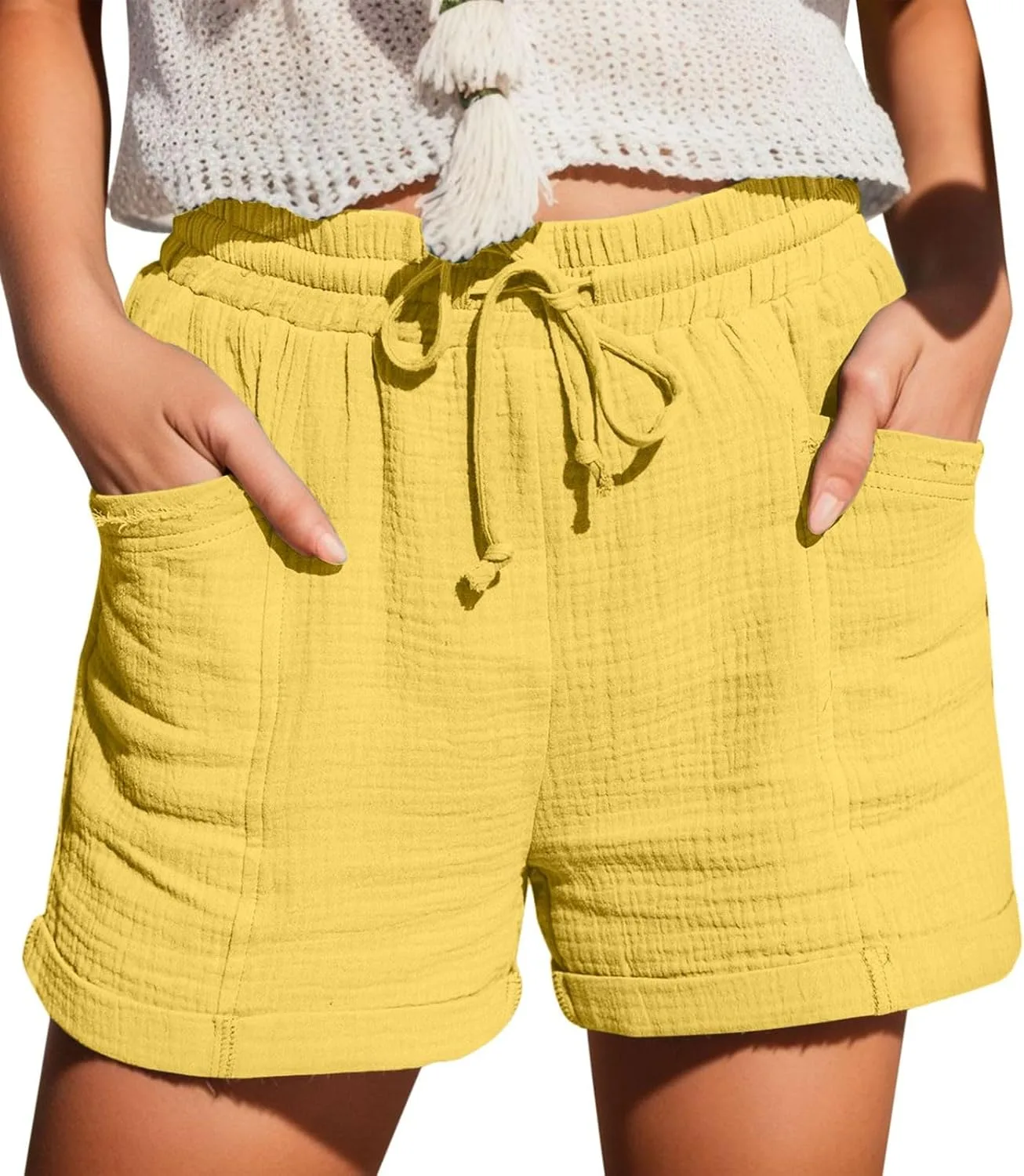 Aniywn льняные шорты для женщин Plus Size летние повседневные комфортные шорты с кулиской и карманами
Aniywn льняные шорты для женщин Plus Size летние повседневные комфортные шорты с кулиской и карманами