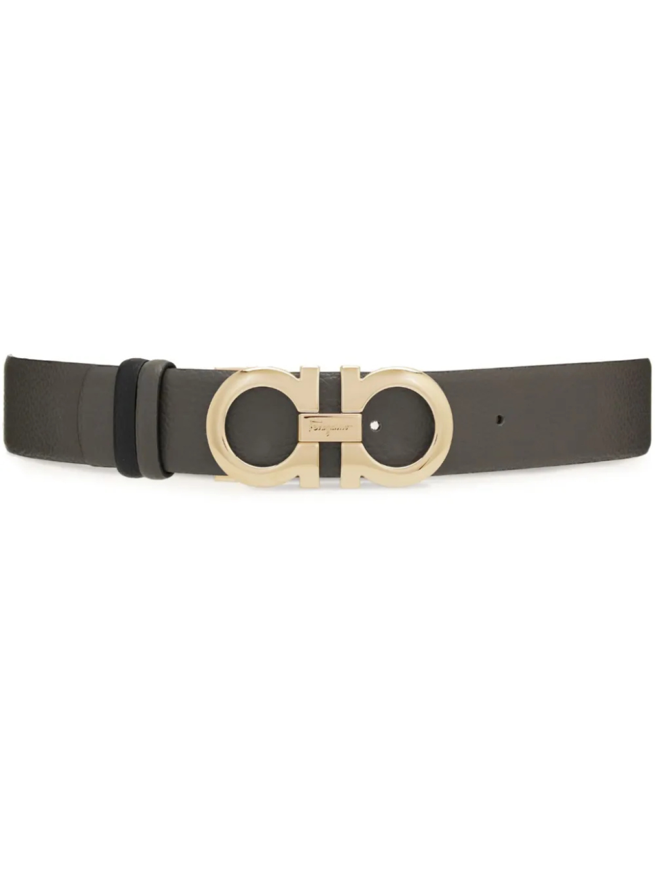 Ferragamo двусторонний ремень с пряжкой Gancini, серый
Ferragamo двусторонний ремень с пряжкой Gancini, серый