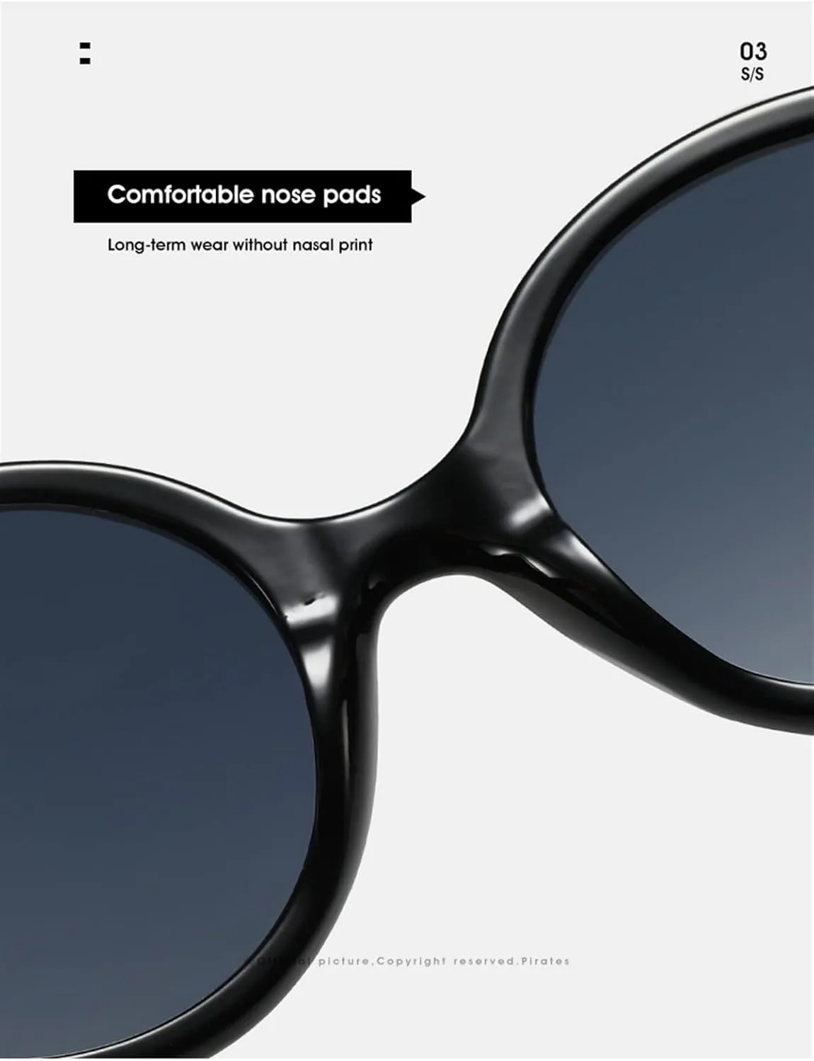 Мужские солнцезащитные очки с круглой оправой для активного отдыха на открытом воздухе; женские солнцезащитные очки для поездок на работу и вождения Generic, White
Мужские солнцезащитные очки с круглой оправой для активного отдыха на открытом воздухе; женские солнцезащитные очки для поездок на работу и вождения Generic, White