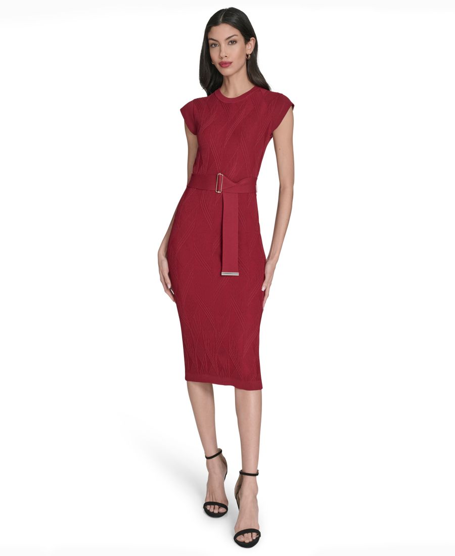 Женское платье с удлиненными рукавами-крылышками и поясом Vince Camuto, Red
Женское платье с удлиненными рукавами-крылышками и поясом Vince Camuto, Red