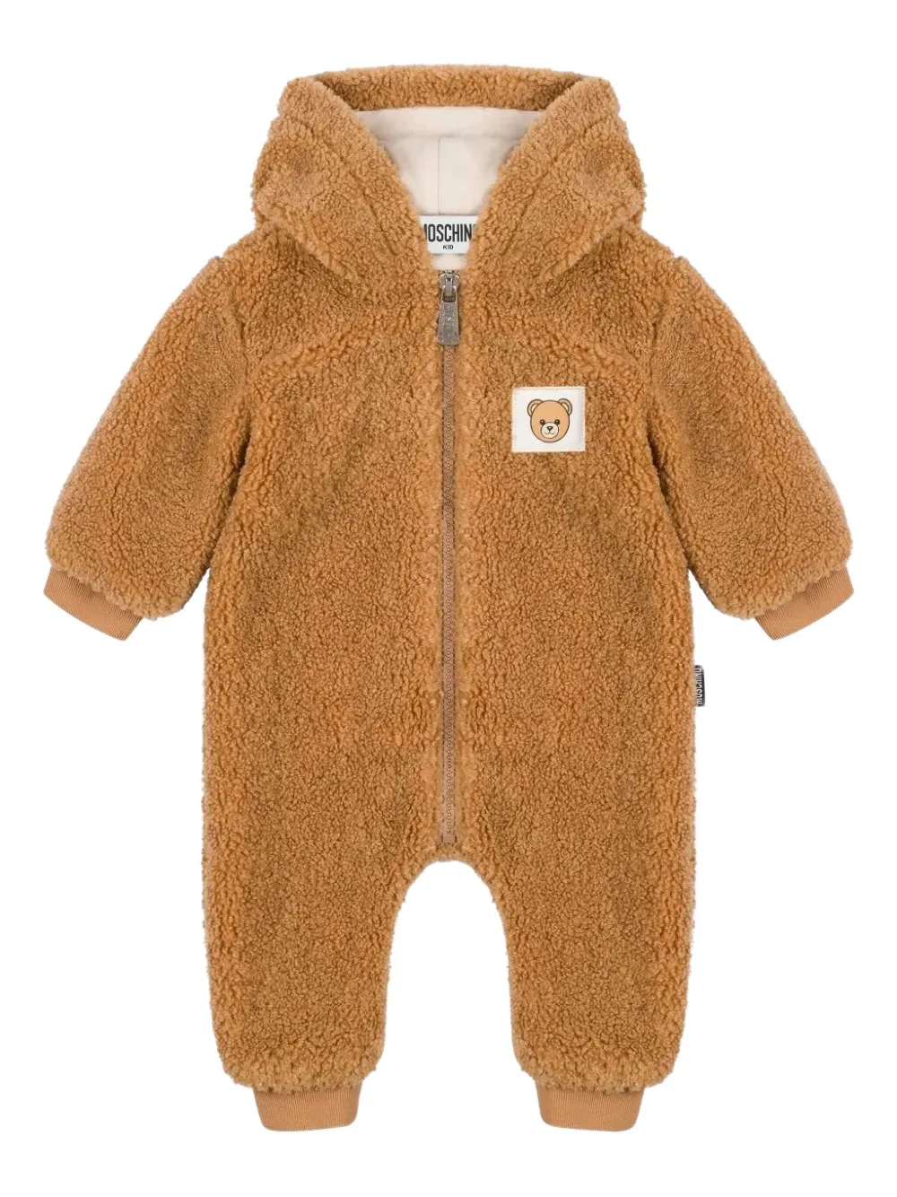 Комбинезон с капюшоном из искусственного меха (тедди) Moschino Kids, коричневый
Комбинезон с капюшоном из искусственного меха (тедди) Moschino Kids, коричневый
