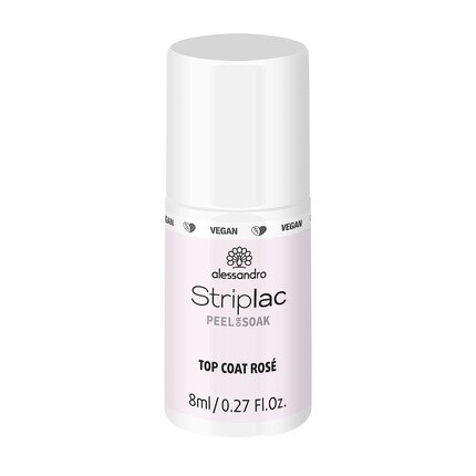 Striplac Peel Or Soak Vegan Top Coat Rose Led Top Coat для нежно-розового цвета ногтей 8 мл, Alessandro
Striplac Peel Or Soak Vegan Top Coat Rose Led Top Coat для нежно-розового цвета ногтей 8 мл, Alessandro