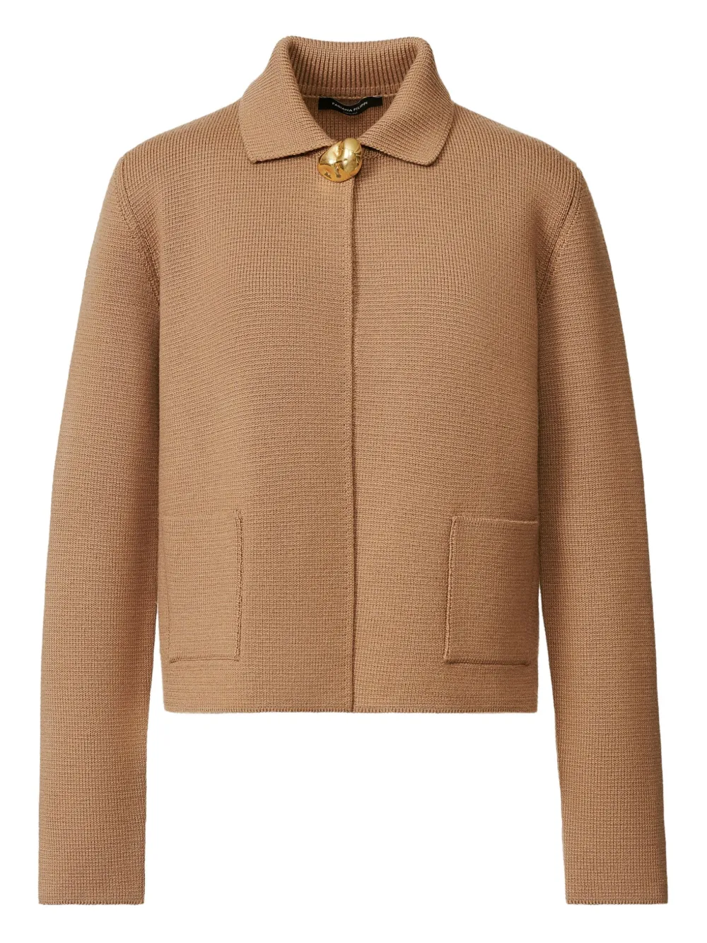 Шерстяной кардиган на пуговицах Fabiana Filippi, коричневый
Шерстяной кардиган на пуговицах Fabiana Filippi, коричневый