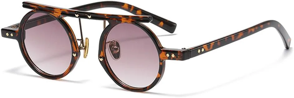 Круглые солнцезащитные очки в стиле стимпанк для женщин, с леопардовым принтом, с защитой от УФ-излучения UV400, мужские солнцезащитные очки DSVIGF, Leopard Tea C2
Круглые солнцезащитные очки в стиле стимпанк для женщин, с леопардовым принтом, с защитой от УФ-излучения UV400, мужские солнцезащитные очки DSVIGF, Leopard Tea C2