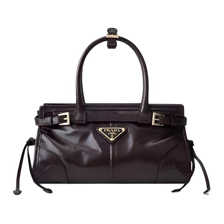 PRADA Миниатюрная женская сумка из овчины тёмно-коричневого цвета
PRADA Миниатюрная женская сумка из овчины тёмно-коричневого цвета