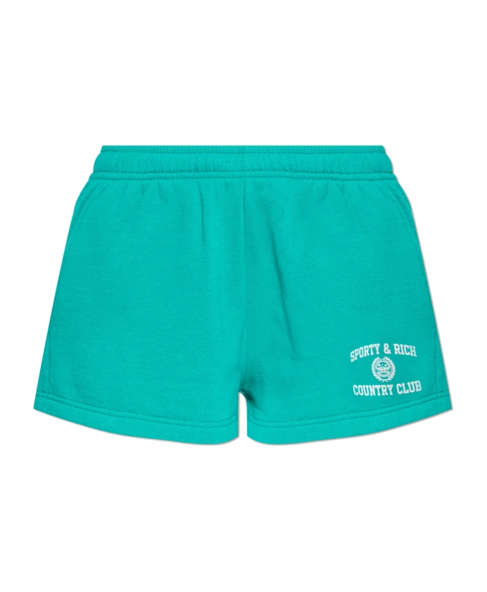 Шорты с логотипом Sporty & Rich, зеленый
Шорты с логотипом Sporty & Rich, зеленый