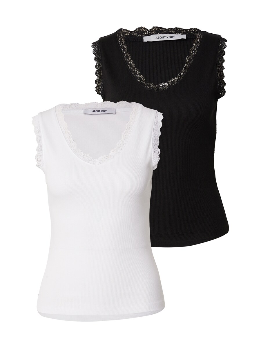 Топ ABOUT YOU Reese, черный/белый
Топ ABOUT YOU Reese, черный/белый
