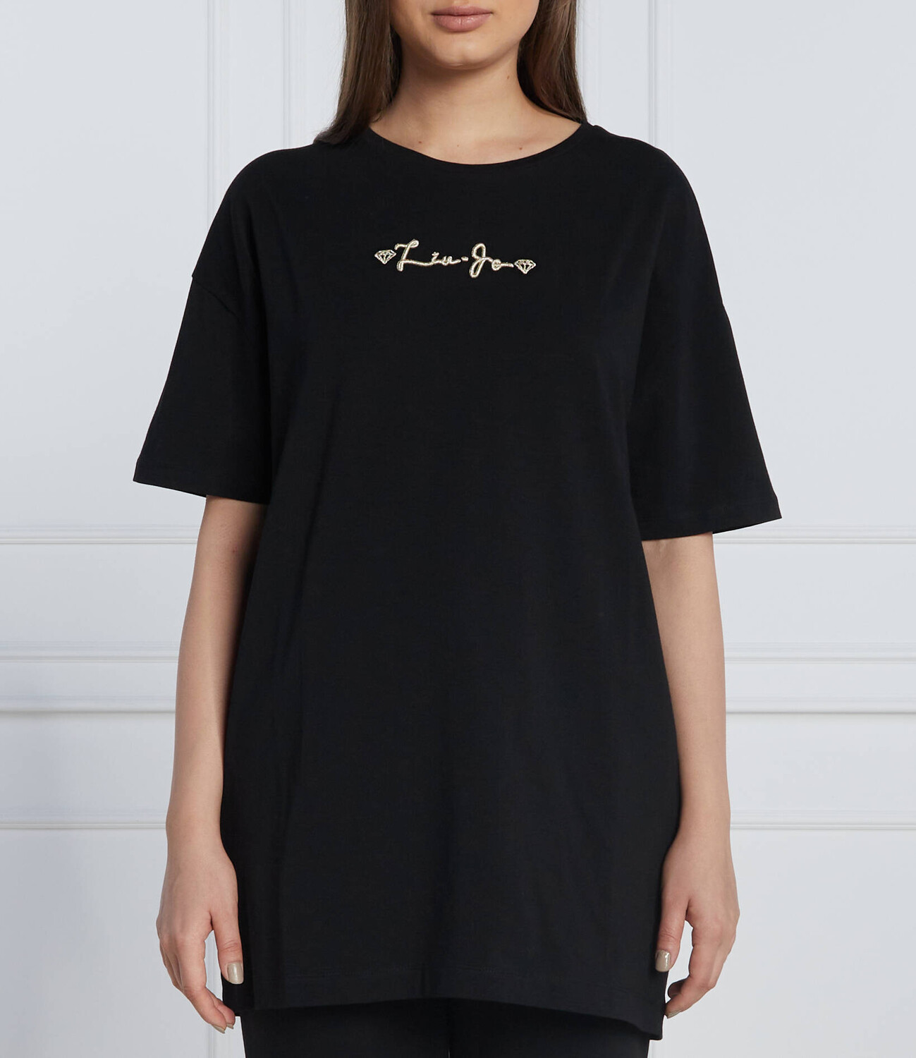 Футболка Liu Jo Sport loose fit, черный 
Футболка Liu Jo Sport loose fit, черный