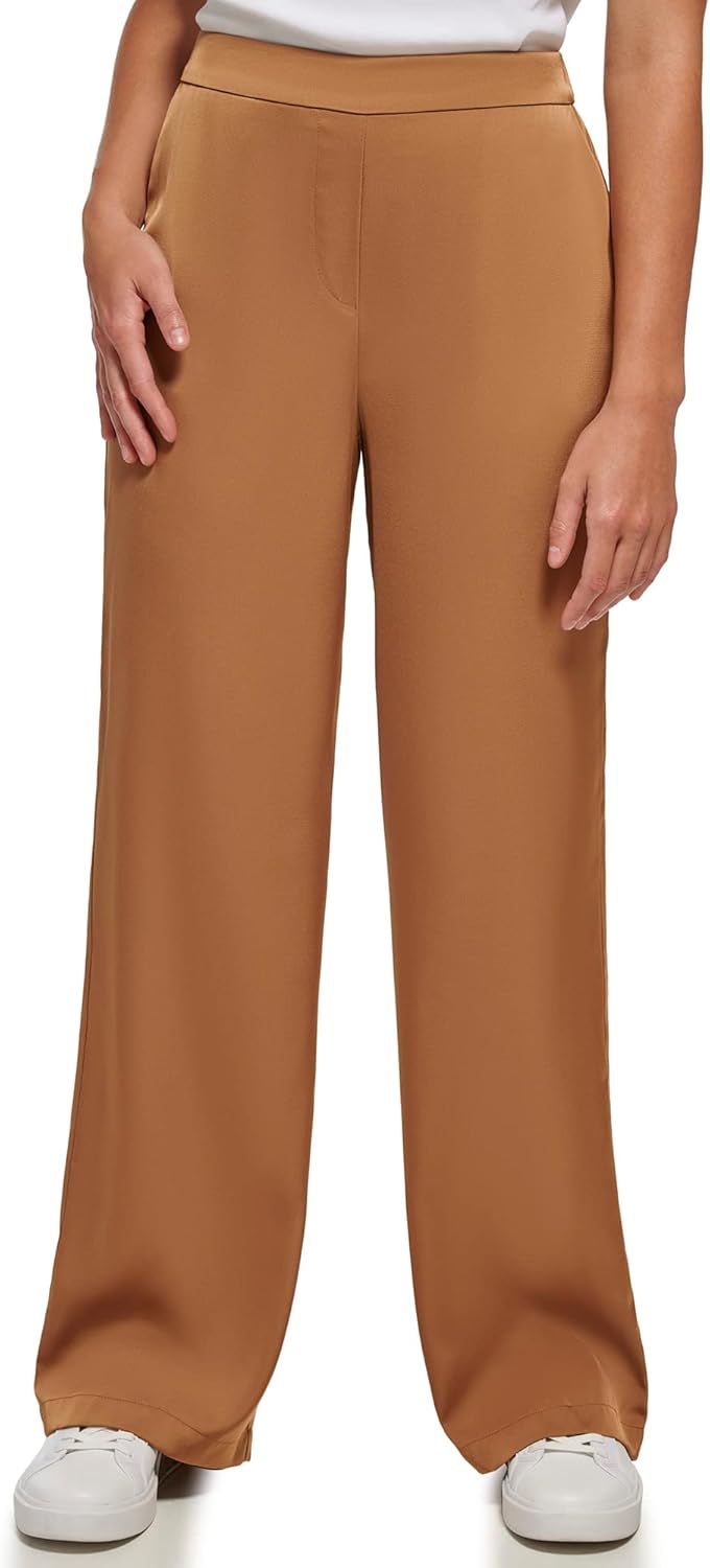 Женские брюки Calvin Klein Wide Leg из атласа и струящейся ткани, Luggage
Женские брюки Calvin Klein Wide Leg из атласа и струящейся ткани, Luggage
