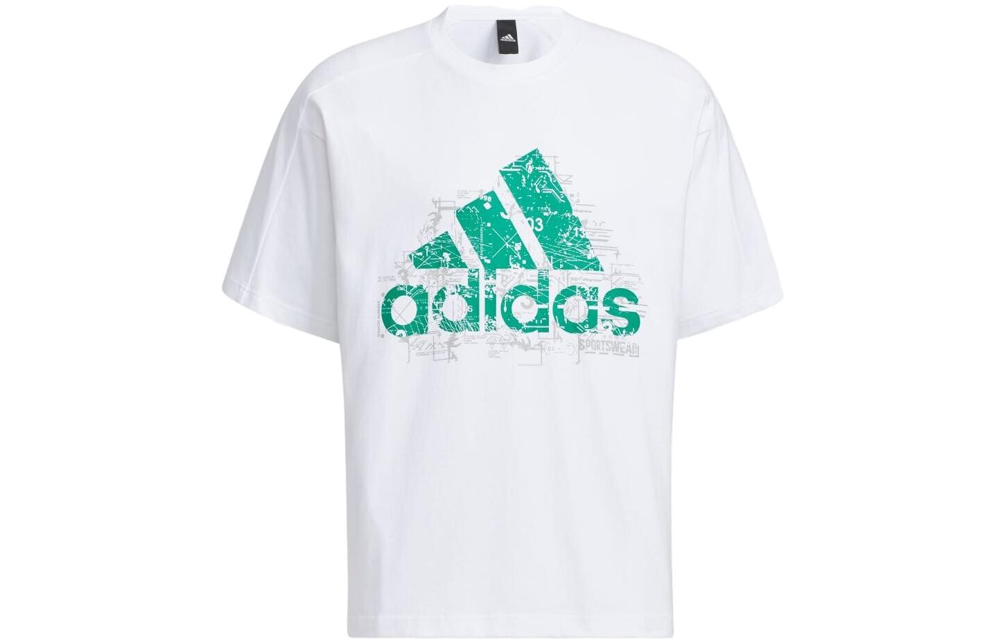 Футболка мужская белая Adidas, белый 
Футболка мужская белая Adidas, белый