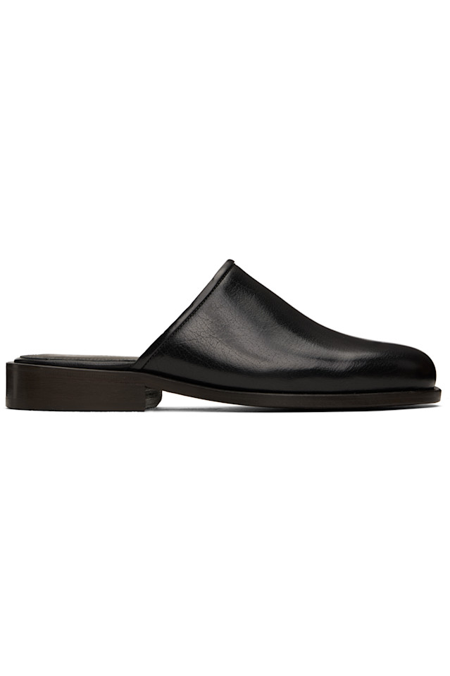 Квадратные мюли Lemaire, черный 
Квадратные мюли Lemaire, черный