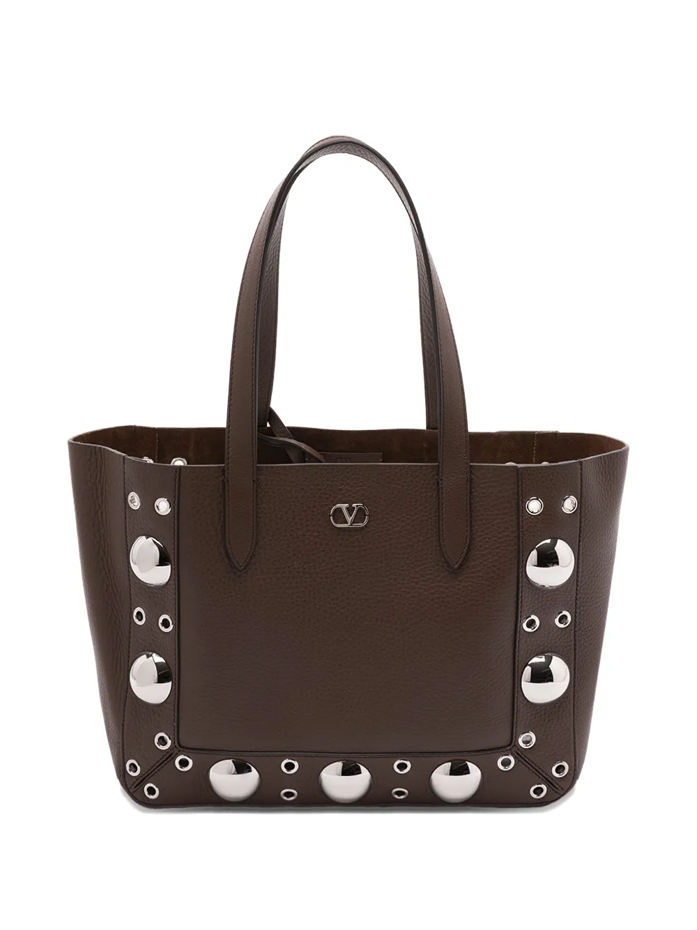Сумка-тоут из кожи с металлическими люверсами VALENTINO GARAVANI, коричневый
Сумка-тоут из кожи с металлическими люверсами VALENTINO GARAVANI, коричневый