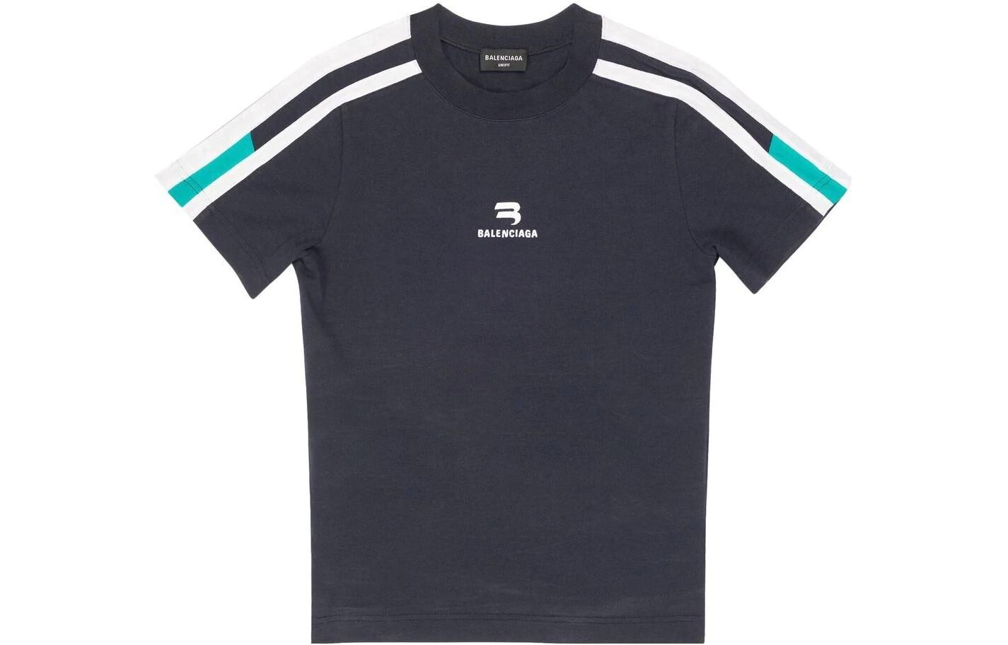Футболка мужская темно-синяя Balenciaga, темно-синий 
Футболка мужская темно-синяя Balenciaga, темно-синий