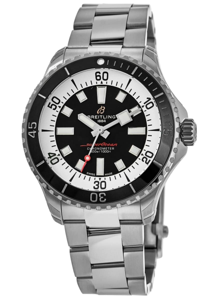 Мужские часы Breitling Superocean Automatic 42 с черным циферблатом и стальным корпусом A17375211B1A1
Мужские часы Breitling Superocean Automatic 42 с черным циферблатом и стальным корпусом A17375211B1A1