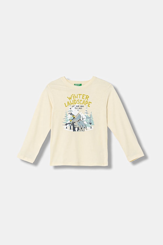 Детская хлопковая кофта с длинным рукавом United Colors Of Benetton, бежевый
Детская хлопковая кофта с длинным рукавом United Colors Of Benetton, бежевый