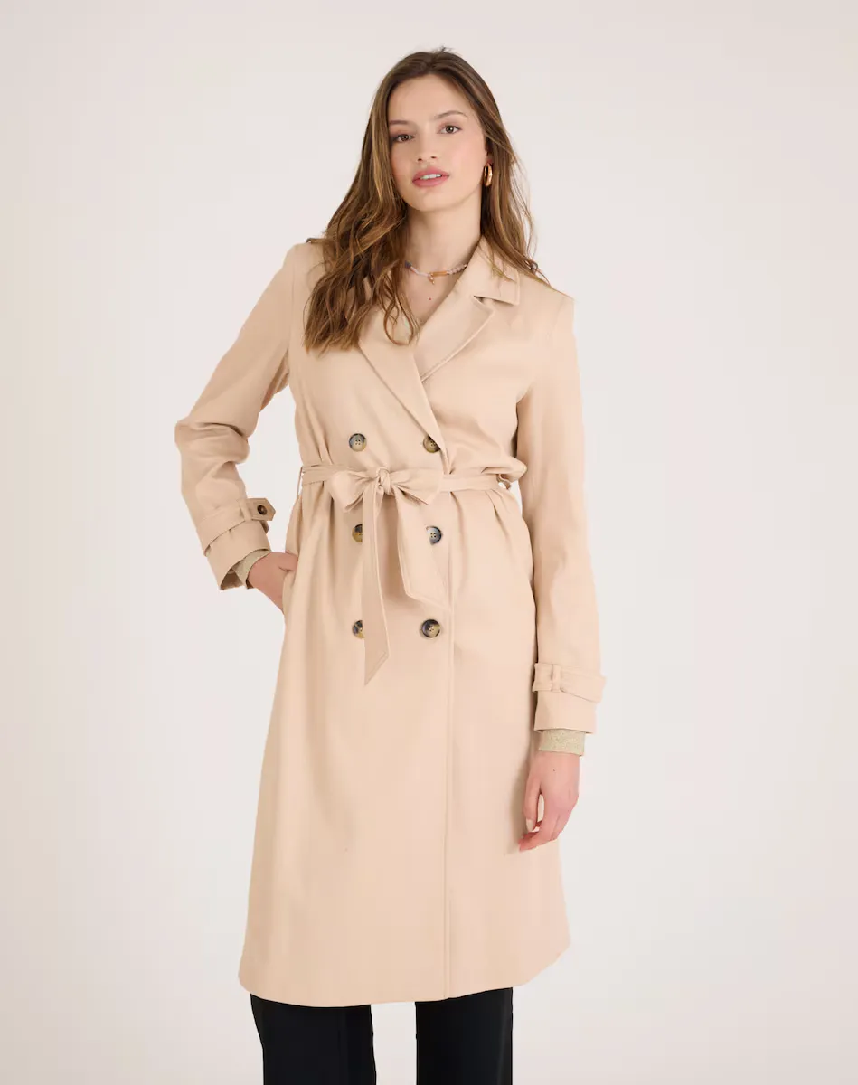 Женский двубортный двубортный тренч Naf Naf, бежевый
Женский двубортный двубортный тренч Naf Naf, бежевый
