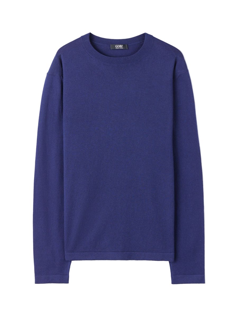 Мужской свитер с круглым вырезом из смеси хлопка, шелка и кашемира Gobi Cashmere, Black-mood indigo
Мужской свитер с круглым вырезом из смеси хлопка, шелка и кашемира Gobi Cashmere, Black-mood indigo