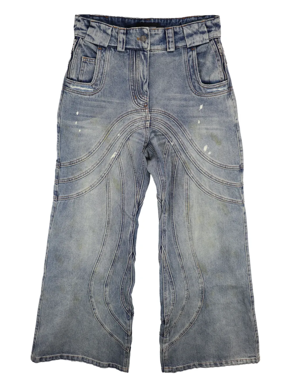 Джинсы с волнистым узором NO/FAITH STUDIOS, серый
Джинсы с волнистым узором NO/FAITH STUDIOS, серый