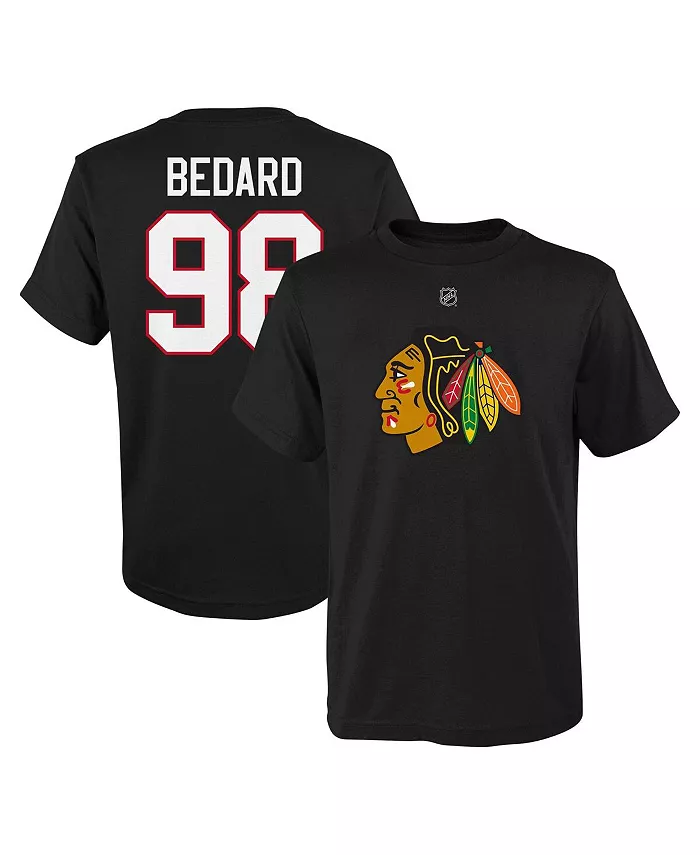 Футболка с именем и номером игрока Chicago Blackhawks Connor Bedard для мальчиков, черная Outerstuff
Футболка с именем и номером игрока Chicago Blackhawks Connor Bedard для мальчиков, черная Outerstuff
