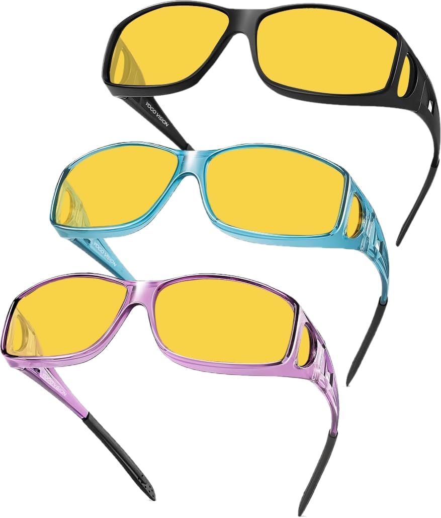 Очки для вождения в ночное время Success Eyewear с антибликовым покрытием, желтым оттенком, снижающим блики, надеваются поверх солнцезащитных очков. Подходят для мужчин и женщин, Pk 3: Matt Black, Shiny Light Blue, Shiny Pink
Очки для вождения в ночное время Success Eyewear с антибликовым покрытием, желтым оттенком, снижающим блики, надеваются поверх солнцезащитных очков. Подходят для мужчин и женщин, Pk 3: Matt Black, Shiny Light Blue, Shiny Pink