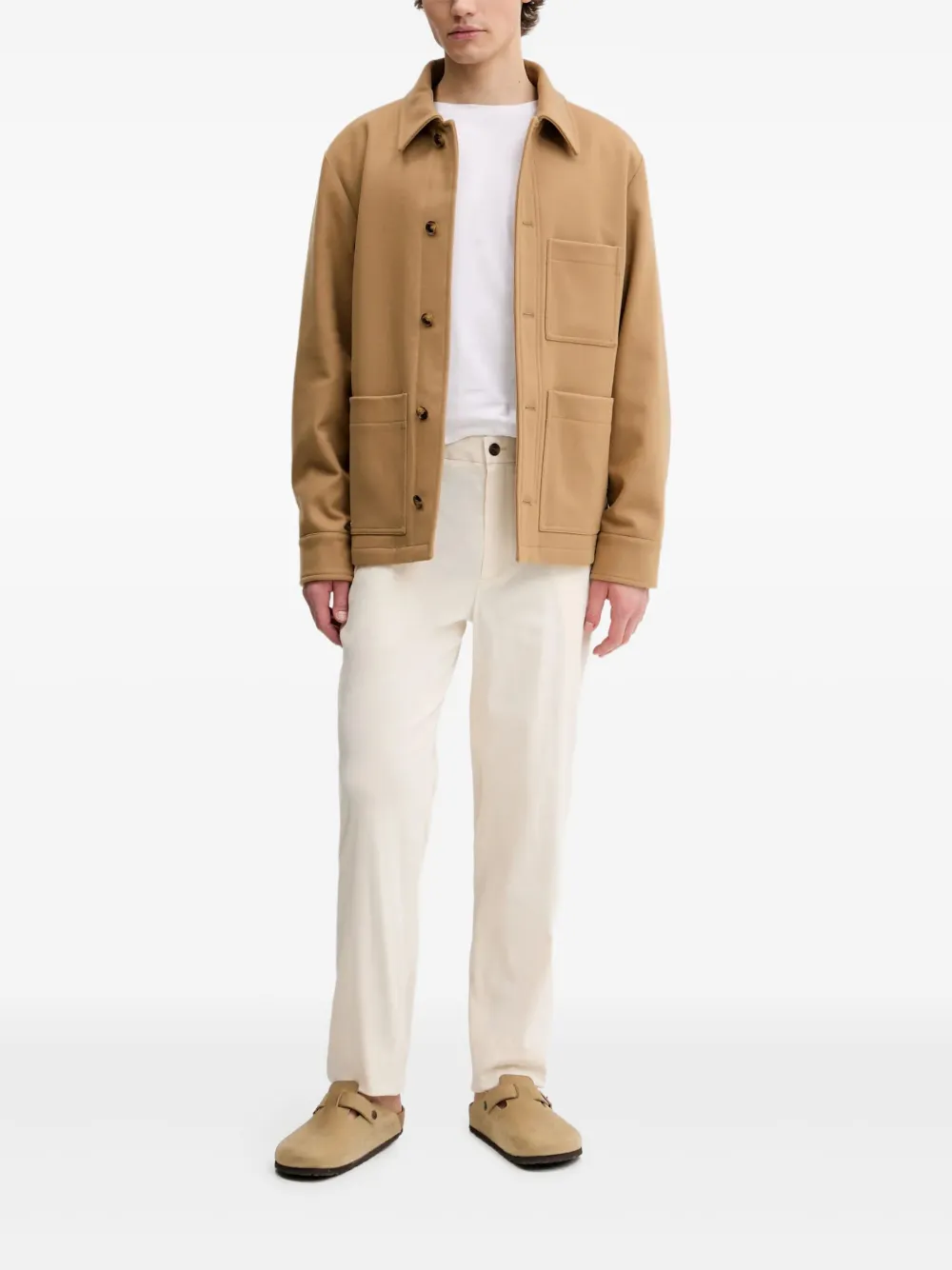 Куртка из смесовой шерсти с накладными карманами A.P.C., коричневый
Куртка из смесовой шерсти с накладными карманами A.P.C., коричневый