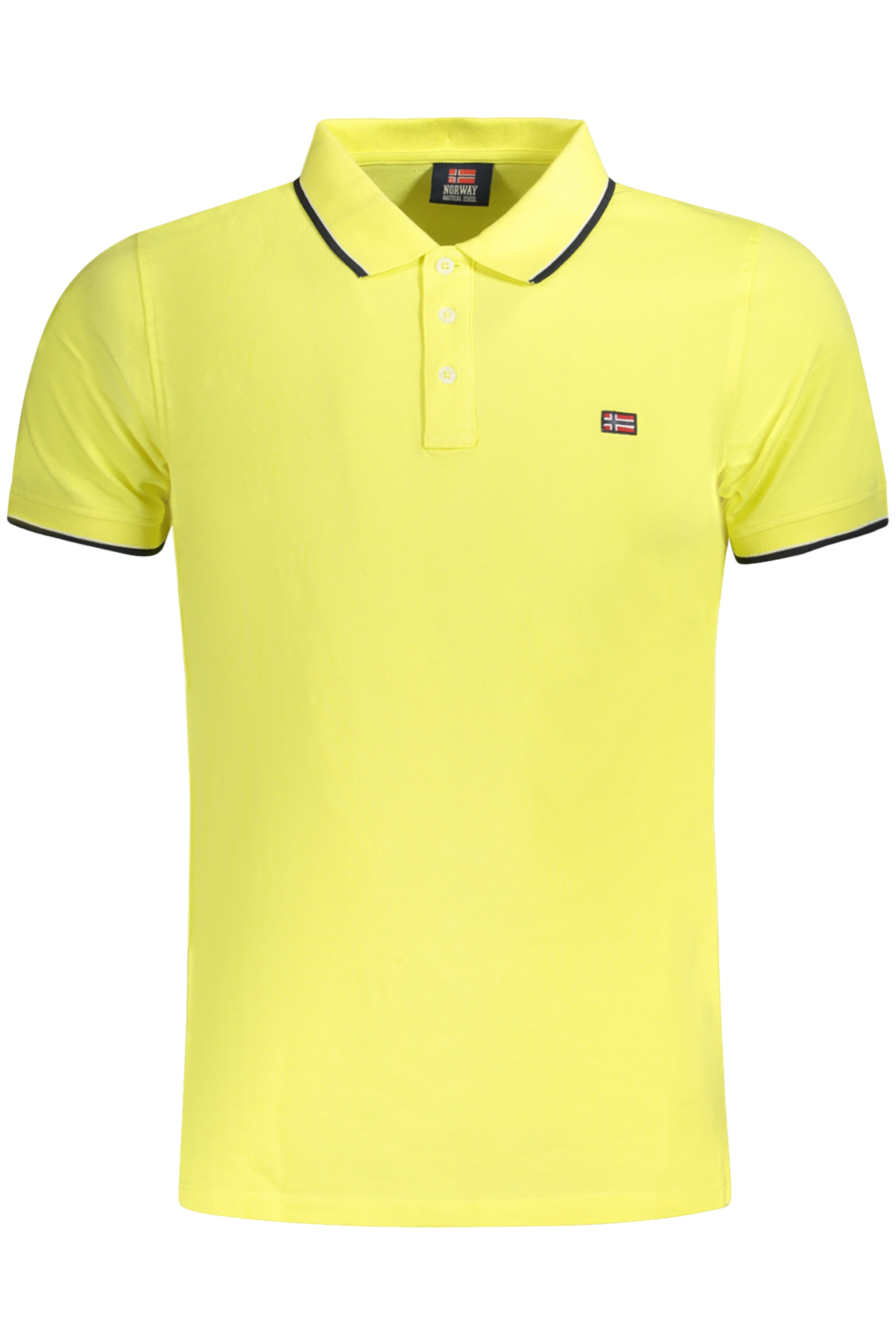 Мужское поло Norway 1963 с коротким рукавом и контрастными деталями, желтый
Мужское поло Norway 1963 с коротким рукавом и контрастными деталями, желтый