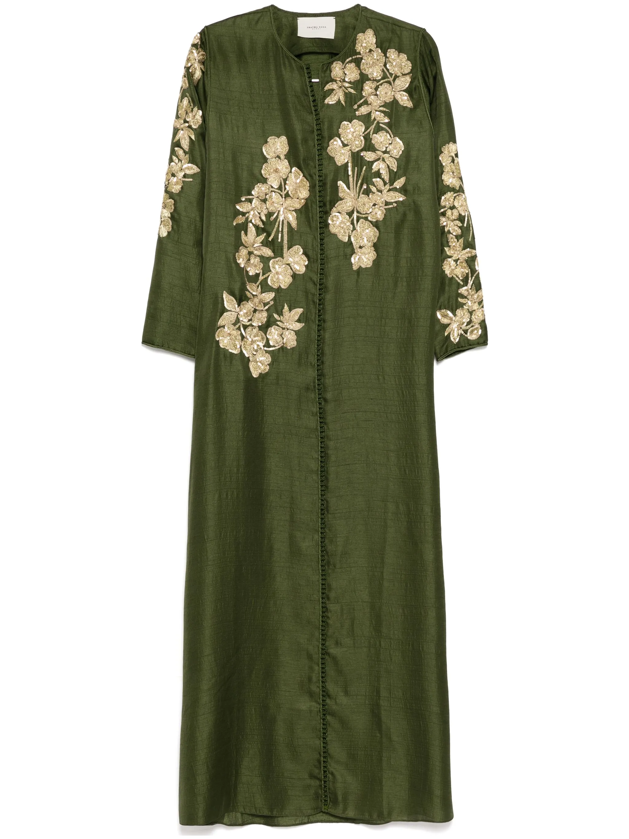 Платье с цветочной вышивкой Shatha Essa, зеленый
Платье с цветочной вышивкой Shatha Essa, зеленый