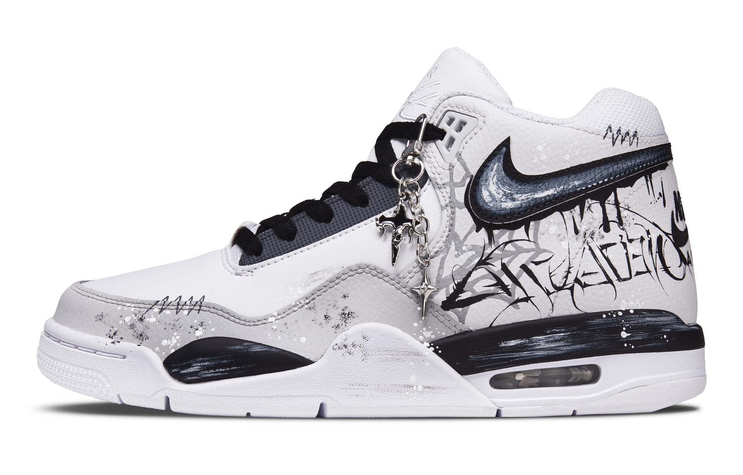 Nike Flight Legacy Thorn Bush Abrasion Resistant Mid top Vintage Basketball Shoes мужские черно-бело-серые
Nike Flight Legacy Thorn Bush Abrasion Resistant Mid top Vintage Basketball Shoes мужские черно-бело-серые