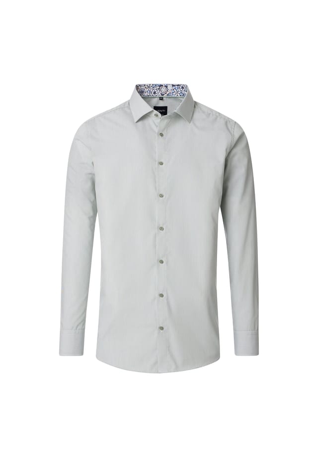 Деловая рубашка в полоску современный крой Venti, зеленый 
Деловая рубашка в полоску современный крой Venti, зеленый