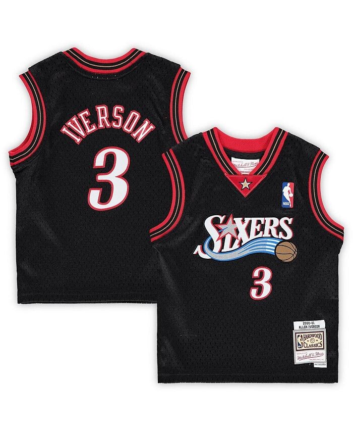 Младенческая футболка для мальчиков и девочек Allen Iverson Black Philadelphia 76ers 2000/01 Hardwood Classics для пенсионеров Mitchell & Ness, черный
Младенческая футболка для мальчиков и девочек Allen Iverson Black Philadelphia 76ers 2000/01 Hardwood Classics для пенсионеров Mitchell & Ness, черный