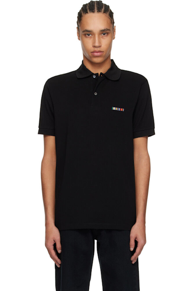 Черная хлопковая футболка-поло с фирменным логотипом Paul Smith
Черная хлопковая футболка-поло с фирменным логотипом Paul Smith