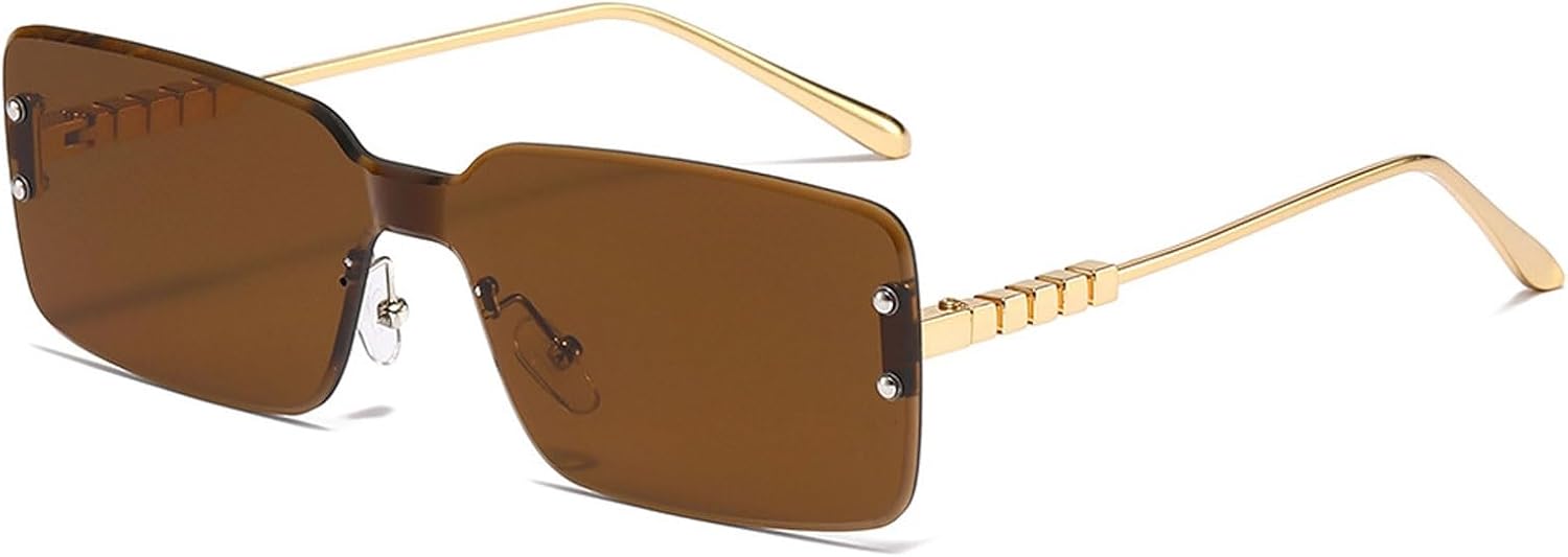 Квадратные солнцезащитные очки без оправы. Простой квадратный дизайн. Защита от УФ-излучения UV400. Подходят для сочетания с одеждой, отдыха и путешествий Zxarunas us, Gold+dark Brown
Квадратные солнцезащитные очки без оправы. Простой квадратный дизайн. Защита от УФ-излучения UV400. Подходят для сочетания с одеждой, отдыха и путешествий Zxarunas us, Gold+dark Brown