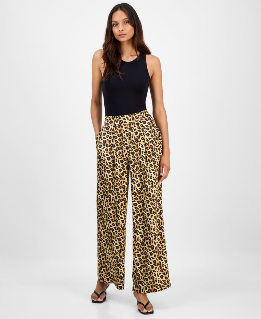 Женские брюки с широкими штанинами и леопардовым принтом Bar III, Leopard
Женские брюки с широкими штанинами и леопардовым принтом Bar III, Leopard