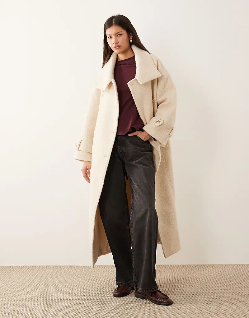 Пальто Vila премиум-класса из букле с воротником-стойкой кремового цвета
Пальто Vila премиум-класса из букле с воротником-стойкой кремового цвета