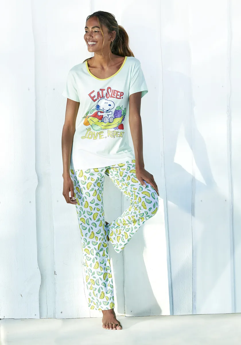 Пижама "Арахис" (2 шт.), с принтом "Снупи" Peanuts, мятный
Пижама "Арахис" (2 шт.), с принтом "Снупи" Peanuts, мятный