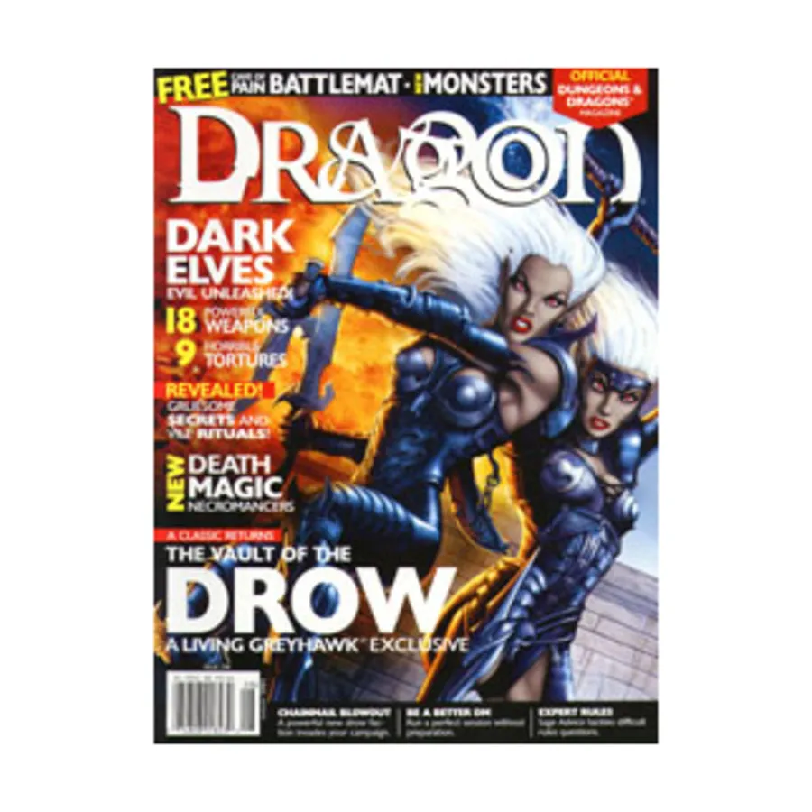 Журнал #298 "Chainmail - Cave of Pain Battlemat, Dark Elves, Vault of the Drow", Dragon Magazine #251 - #300
Журнал #298 "Chainmail - Cave of Pain Battlemat, Dark Elves, Vault of the Drow", Dragon Magazine #251 - #300