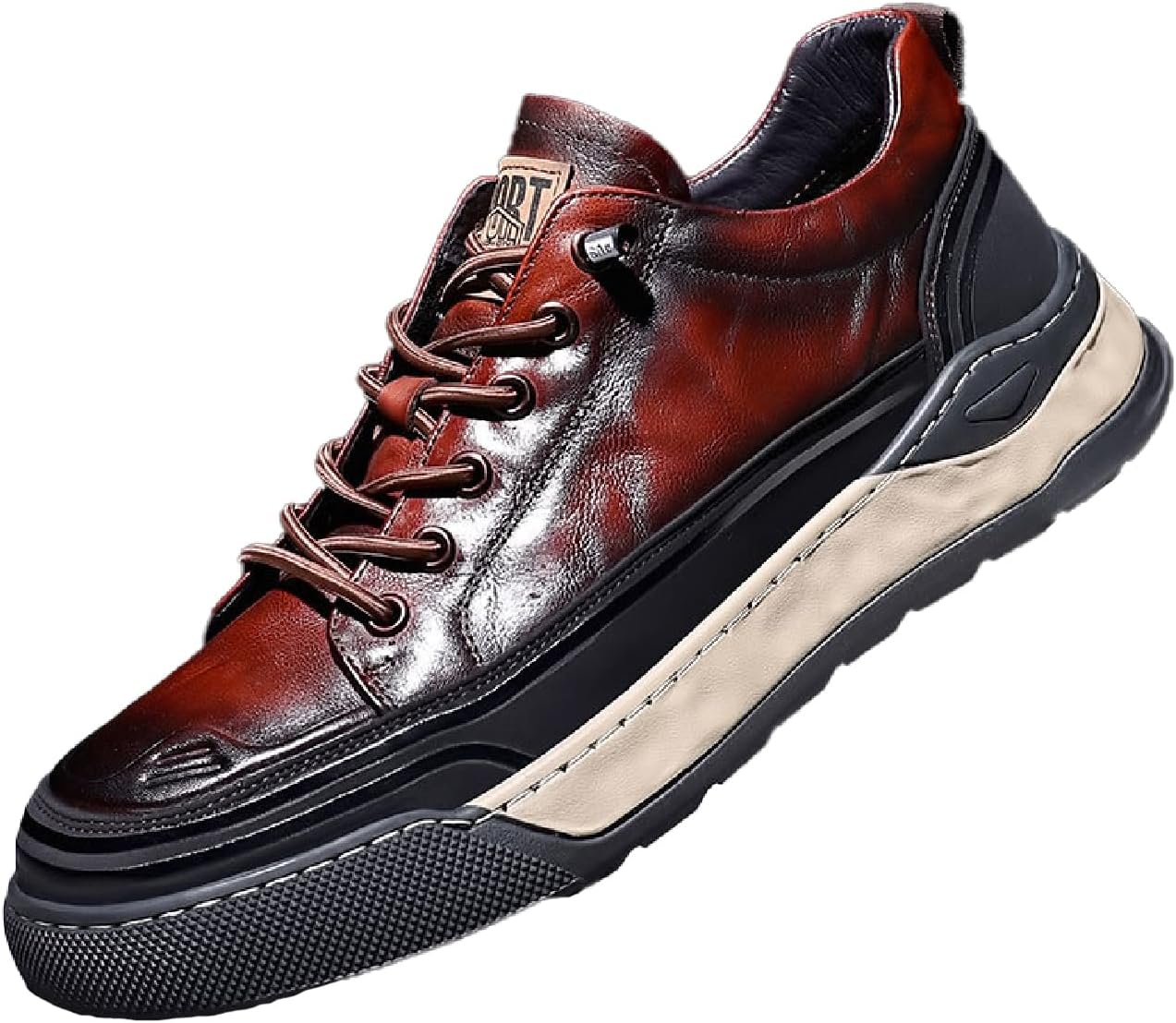 Мужские кроссовки на платформе из натуральной кожи, модный принт, удобные, на шнуровке, противоскользящие, повседневные оксфорды для ходьбы, вождения, работы и офиса Lvomu, коричневый
Мужские кроссовки на платформе из натуральной кожи, модный принт, удобные, на шнуровке, противоскользящие, повседневные оксфорды для ходьбы, вождения, работы и офиса Lvomu, коричневый