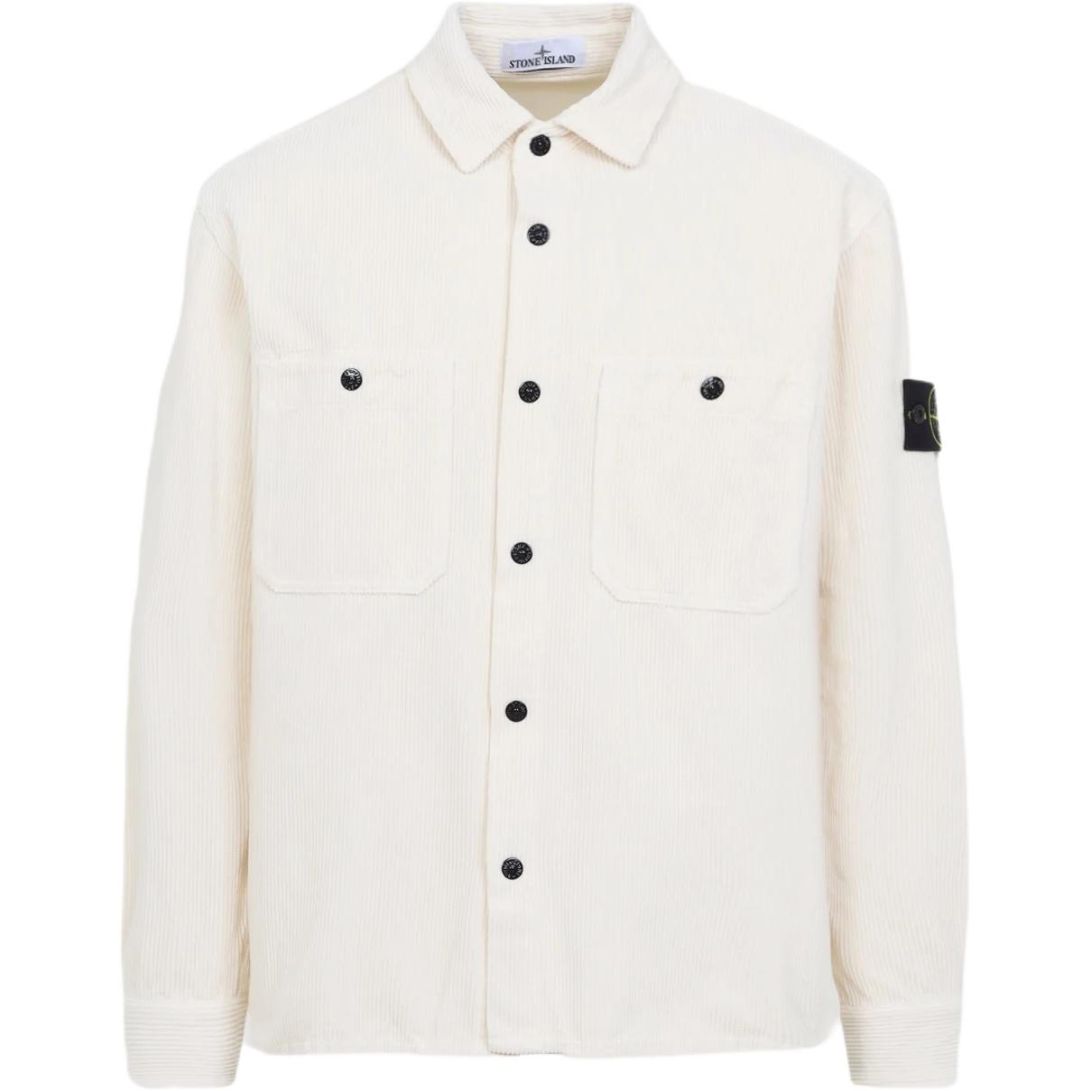 Рубашка из вельвета с пуговицами STONE ISLAND, слоновая кость
Рубашка из вельвета с пуговицами STONE ISLAND, слоновая кость