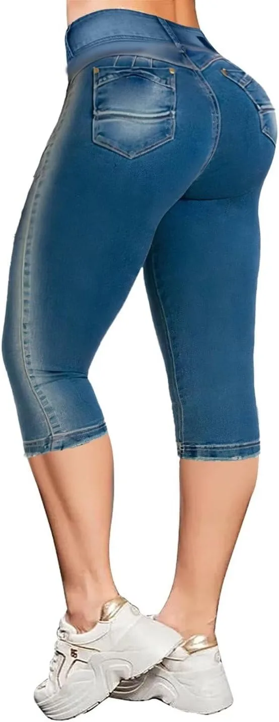 Flamingals джинсы-капри с высокой талией для женщин, летние, облегающие
Flamingals джинсы-капри с высокой талией для женщин, летние, облегающие